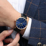 Ultra Thin Leather Watch