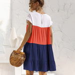 New Arrival Ladies Casual Short Sleeve Ruffles Cupcake Dresses