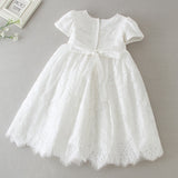 White Infant Dress for Baptism Birthday, etc