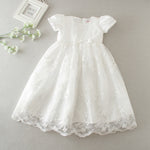 White Infant Dress for Baptism Birthday, etc