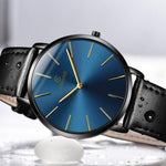 Ultra Thin Leather Watch