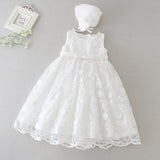 White Infant Dress for Baptism Birthday, etc