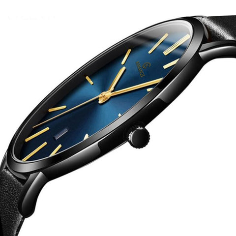 Ultra Thin Leather Watch