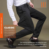 Men's Business/Casual Pants High Waist Trousers