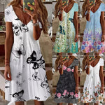 Women New Casual Printed Dresses  Small to 5XL