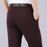 Men's Business/Casual Pants High Waist Trousers