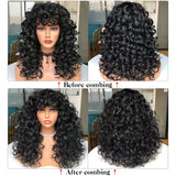 Short Loose Curly Wigs For Women Synthetic Natural