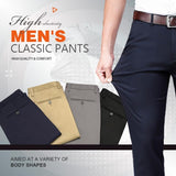 Men's Business/Casual Pants High Waist Trousers