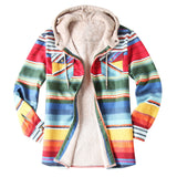 Men Fall Winter Thick Warm Hooded Flannel