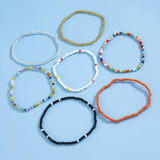 7pcs/Set Handmade Beaded Anklet Braclet