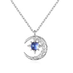 Moon Charm Delicate Clavicle Stars Rhinestone Chain Necklace