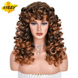 Short Loose Curly Wigs For Women Synthetic Natural