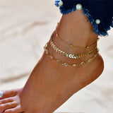 7pcs/Set Handmade Beaded Anklet Braclet