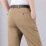 Men's Business/Casual Pants High Waist Trousers