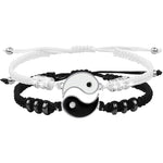 2/4Pcs Tai Chi Yin Yang Couple Bracelets Necklaces Seet