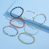 7pcs/Set Handmade Beaded Anklet Braclet