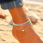 7pcs/Set Handmade Beaded Anklet Braclet