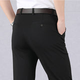 Men's Business/Casual Pants High Waist Trousers