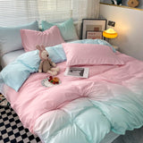 Color Bedding Sheet Pillowcase Duvet Cover Set