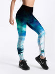 Spandex Fashion Cartoon Ice Cream God Horse Skull Digital Printed Legging