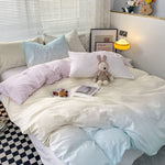 Color Bedding Sheet Pillowcase Duvet Cover Set