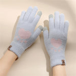 Adult Fashion Paw Print warm Gloves