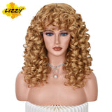 Short Loose Curly Wigs For Women Synthetic Natural